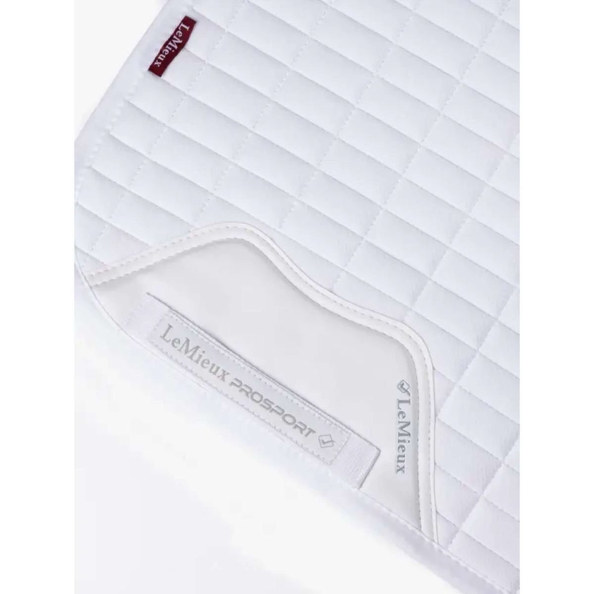 LeMieux Schabracke Self-Cool Square Arctic Dressur Weiß