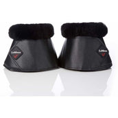 LeMieux Hufglocken WrapRound Lammfell Fleece Schwarz