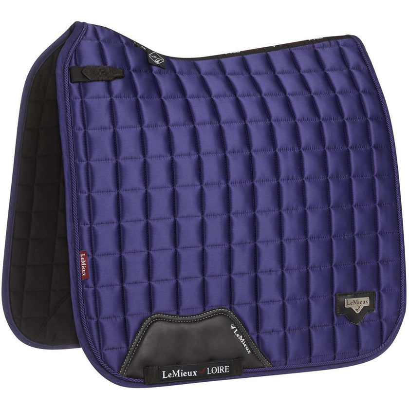 LeMieux Schabracke Loire Classic Satin Square Dressur Ink Blue LeMieux Schabracke Loire Classic Satin Square Dressur Ink Blue
