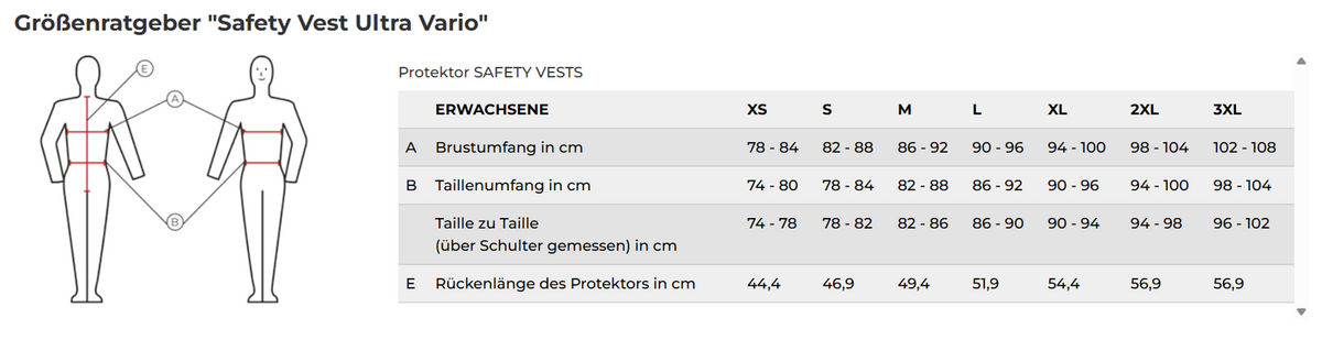 Komperdell Sicherheitsweste Ultra Vario Schwarz