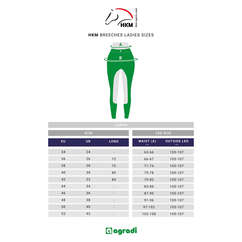 HKM Reitleggings Cosy II Full Grip Dunkelblau