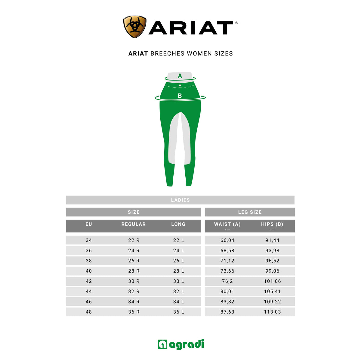 Ariat Reitleggings Venture Thermal Half Grip Reflecting Pond