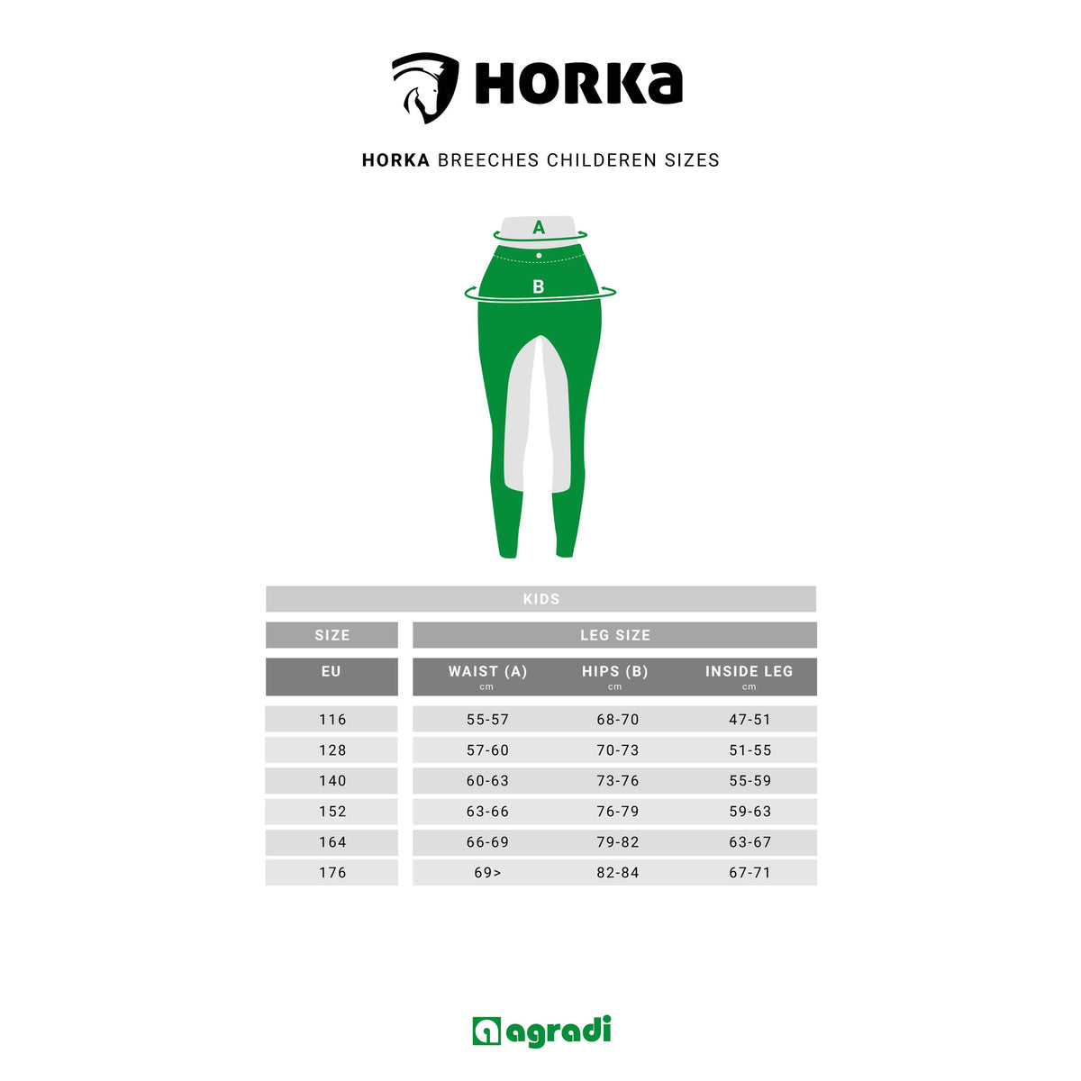 HORKA Junior Reithose Evy Slimfit Elastico Blau