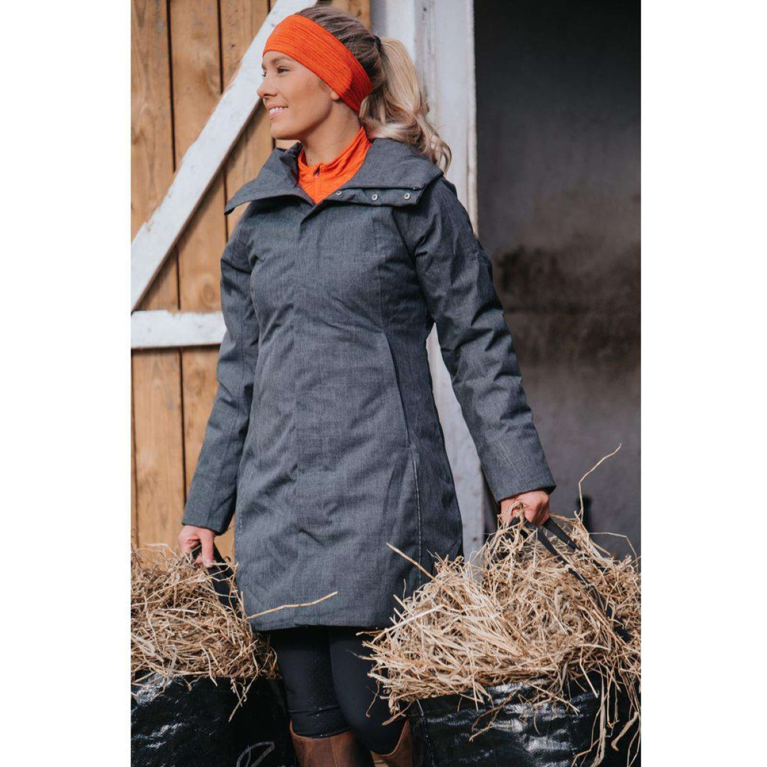 Mountain Horse Parka Alicia Damen Grau Meliert