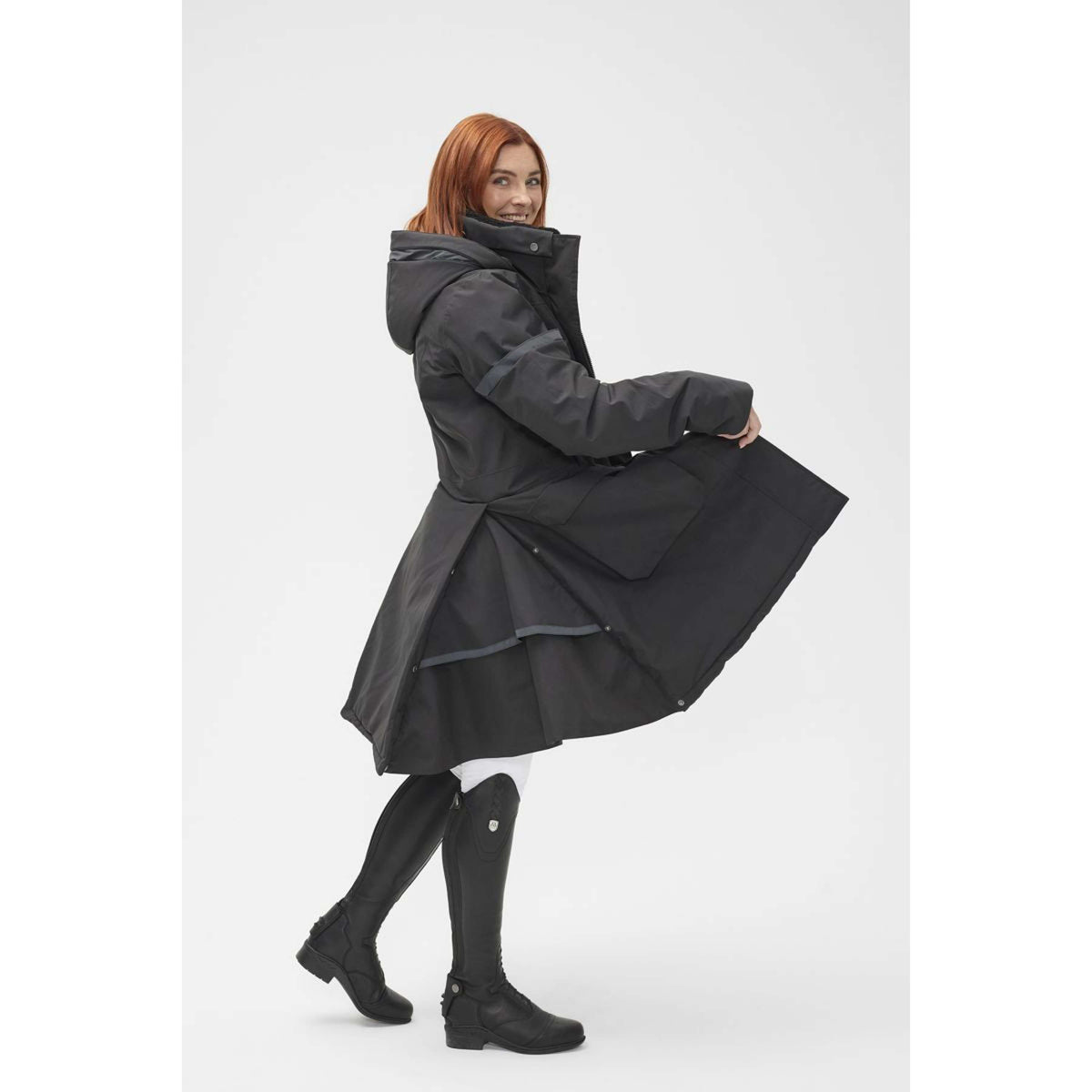 Mountain Horse Lange Jacke Saga Onyx Black