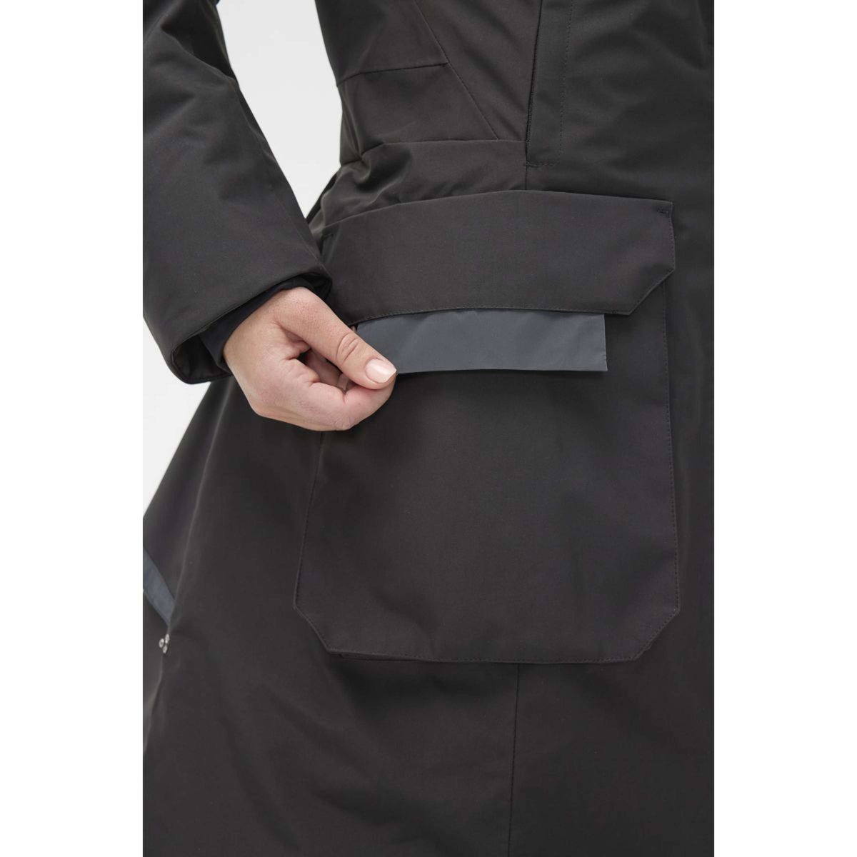 Mountain Horse Lange Jacke Saga Onyx Black