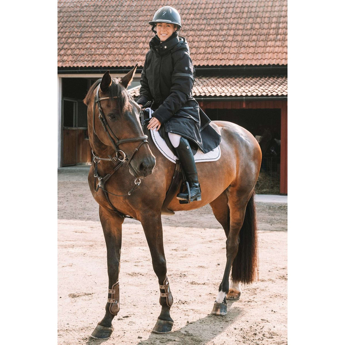 Mountain Horse Lange Jacke Saga Onyx Black