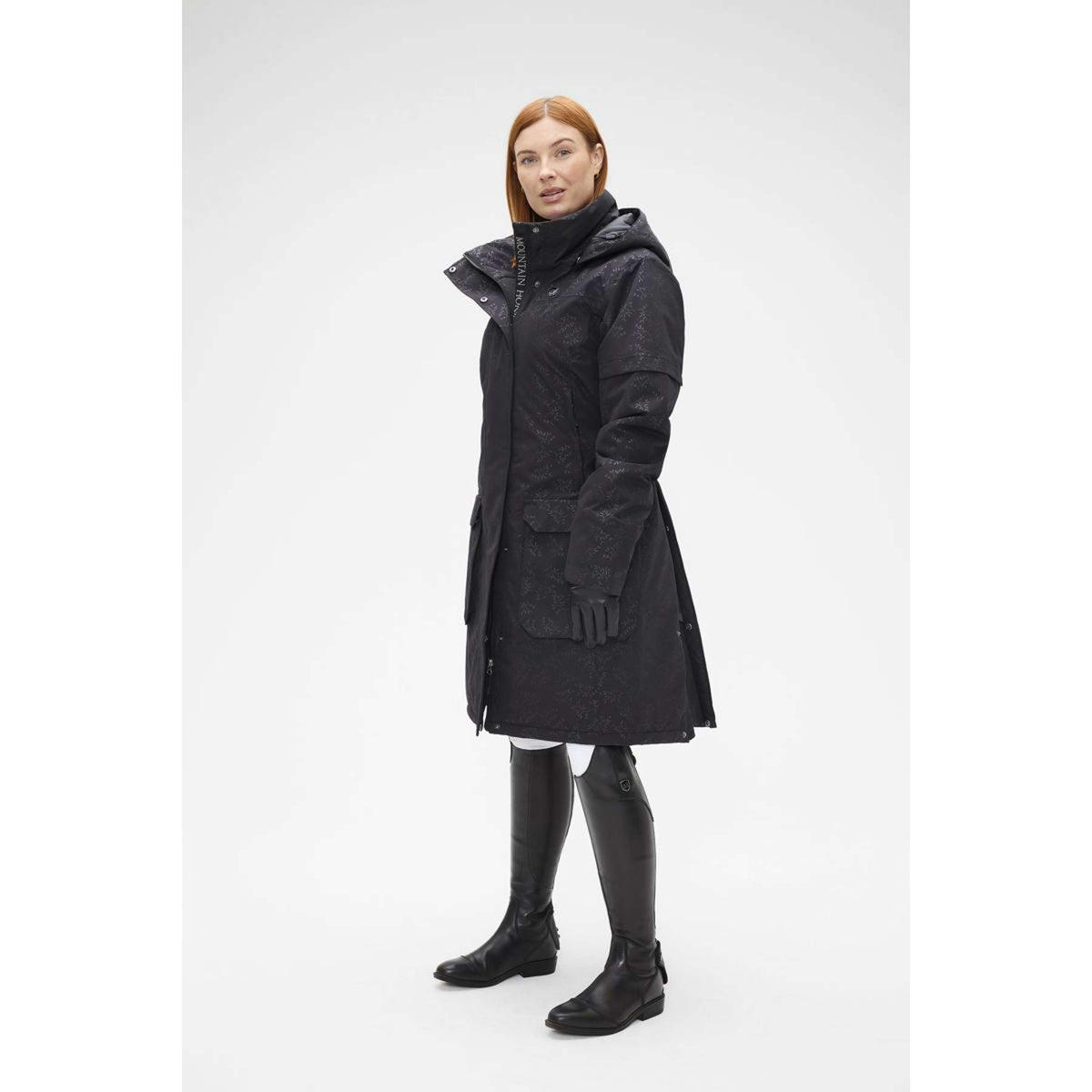 Mountain Horse Lange Jacke Saga Black Leaf