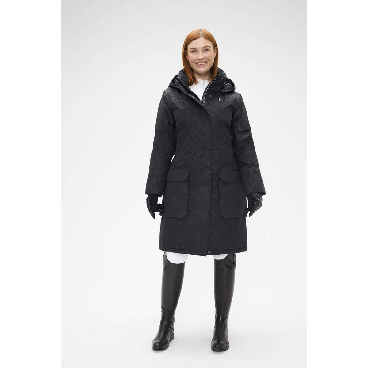 Mountain Horse Lange Jacke Saga Black Leaf