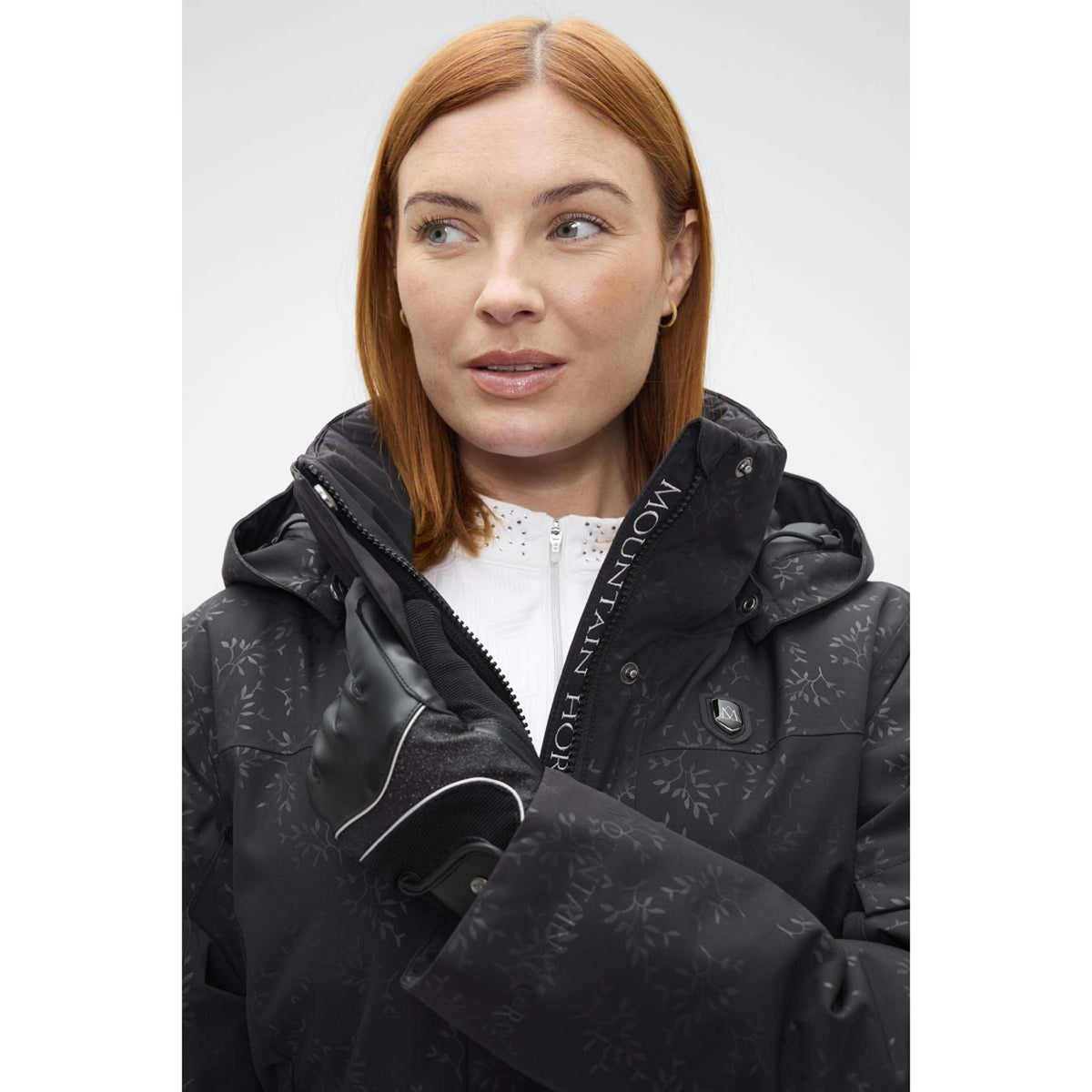 Mountain Horse Lange Jacke Saga Black Leaf