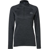 Mountain Horse Shirt Tate Tech Fleece Lange Ärmel Schwarz