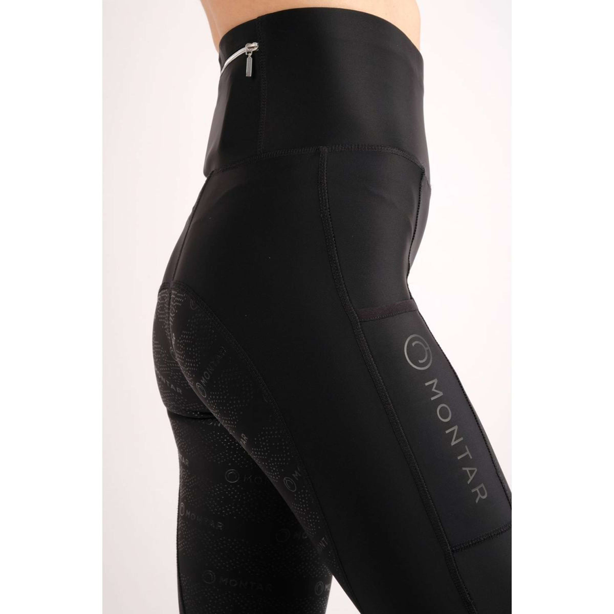 Montar Reitleggings Alana Extra Highwaist FullGrip Schwarz