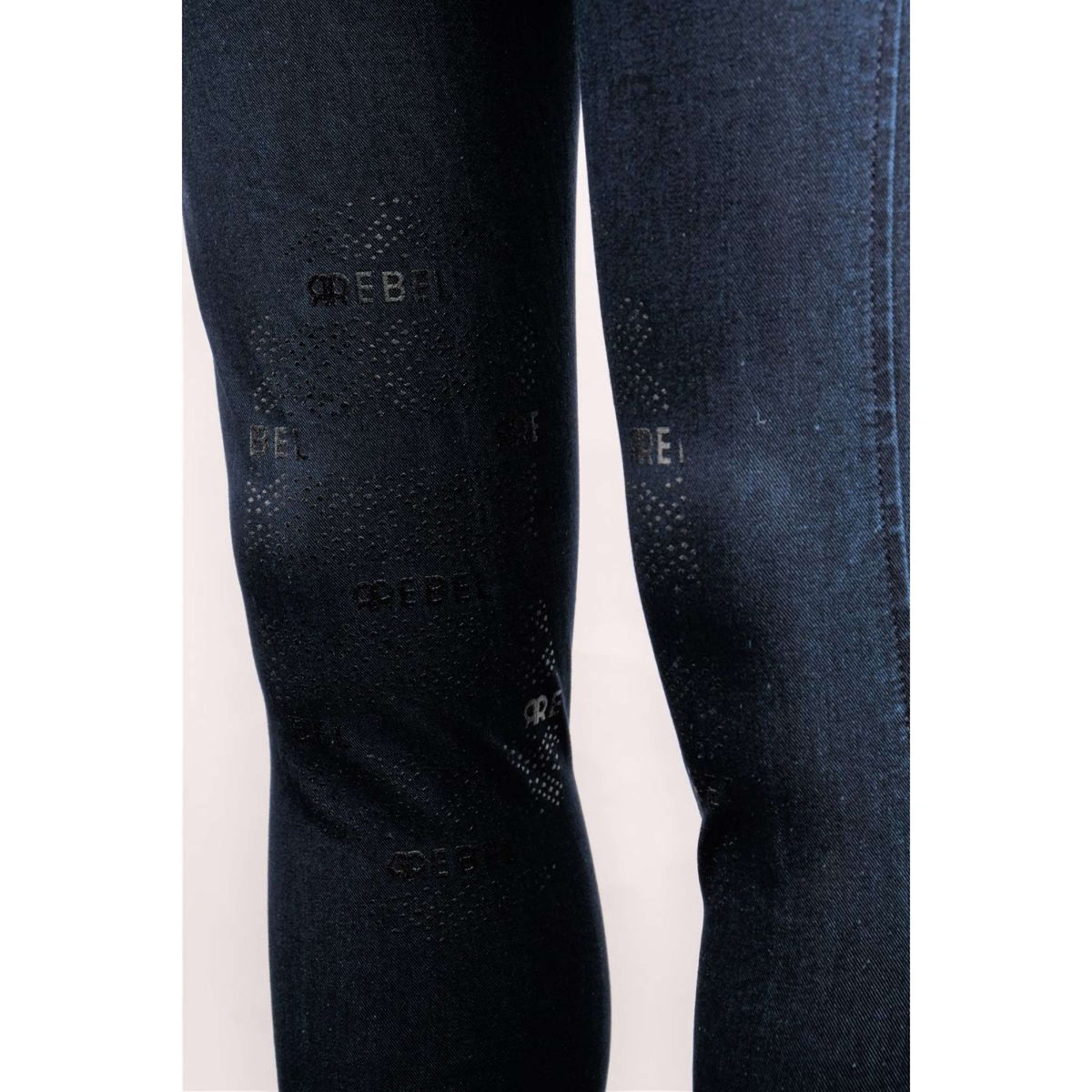 Montar Reithose Echo Rebel Knie Grip Denim