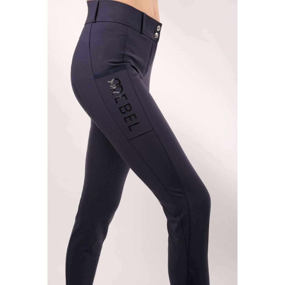 Montar Reithose Highwaist Thigh Pocket Full Grip Navy