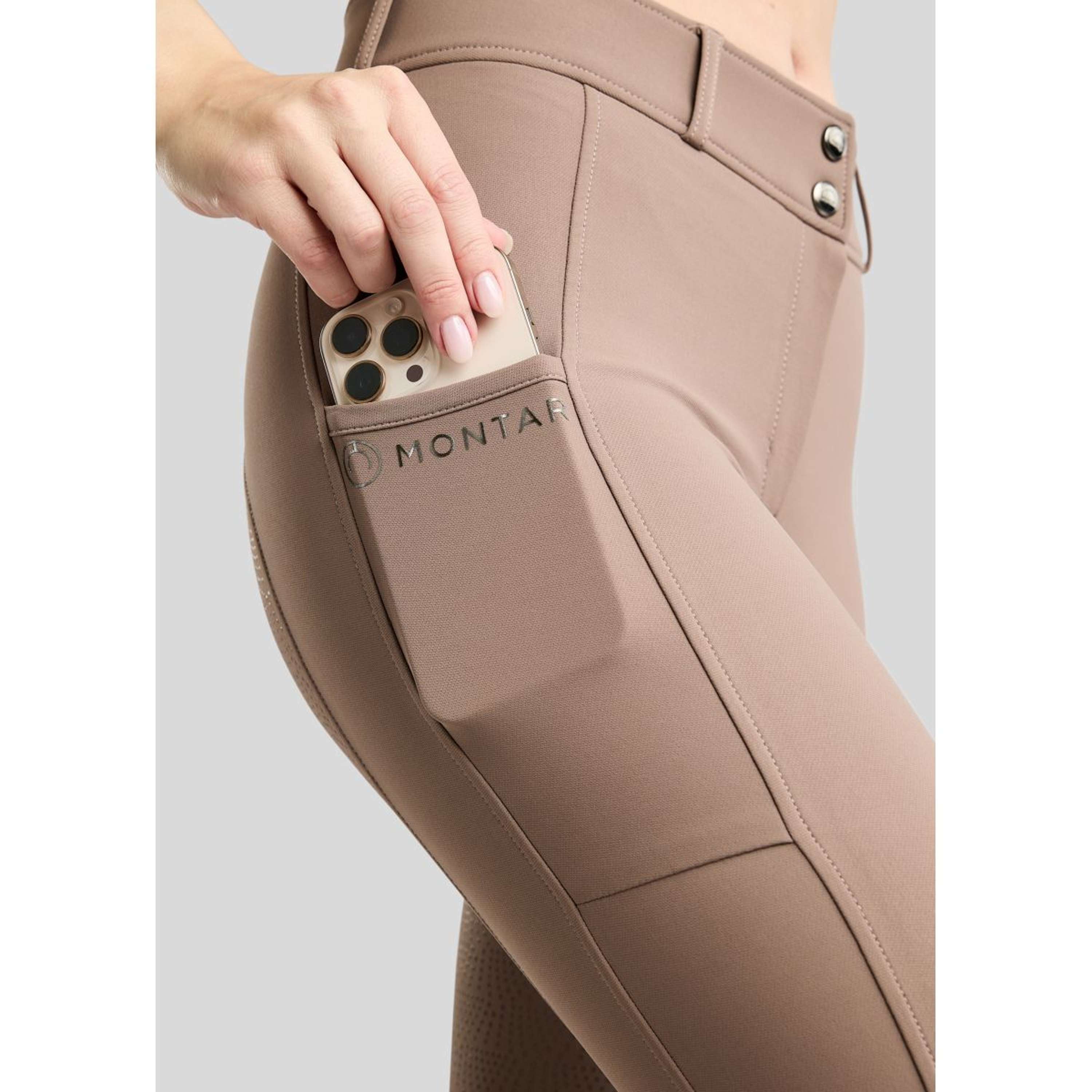 Montar Reithose MoMegan Full Grip Nougat Brown