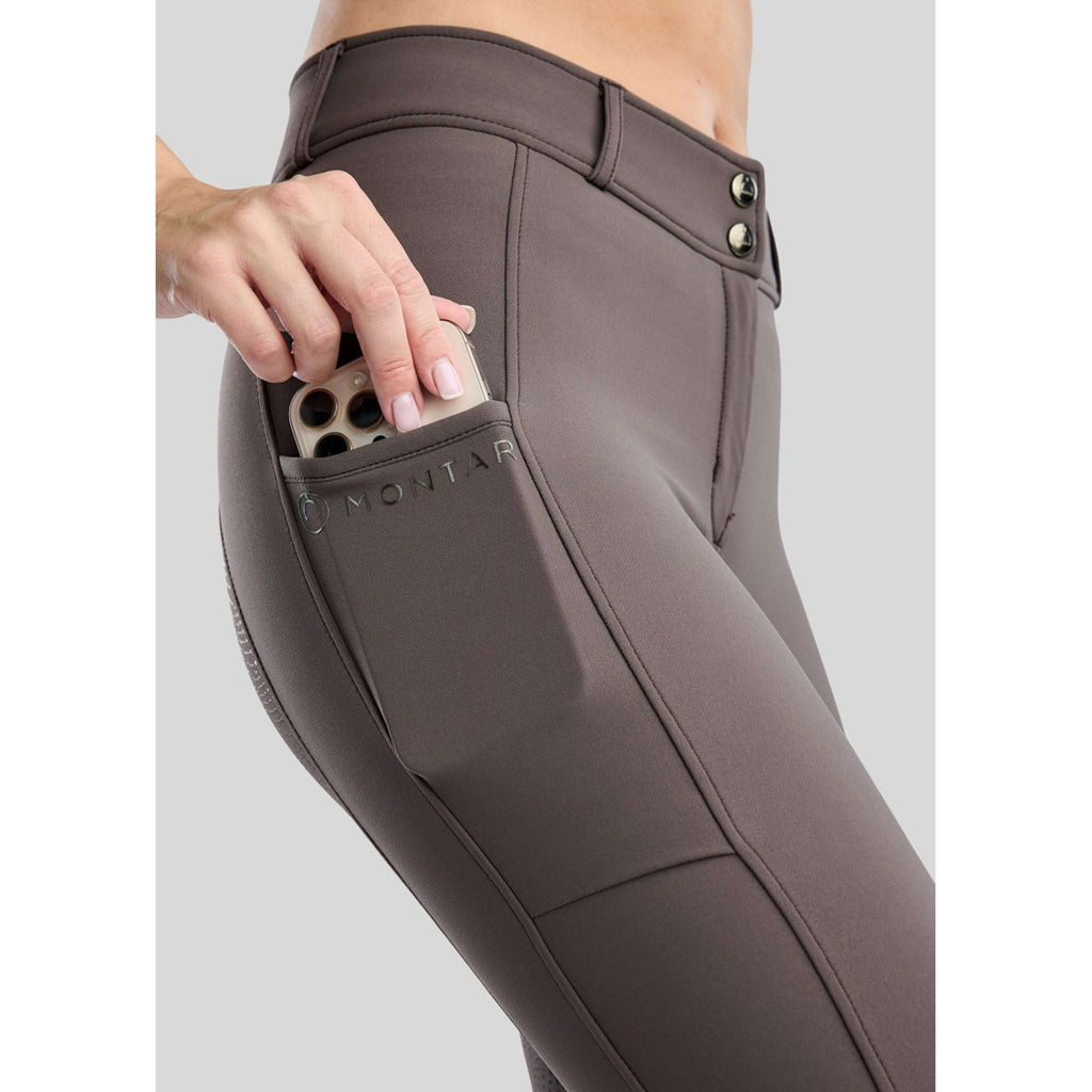 Montar Reithose MoMegan Full Grip Black Peony