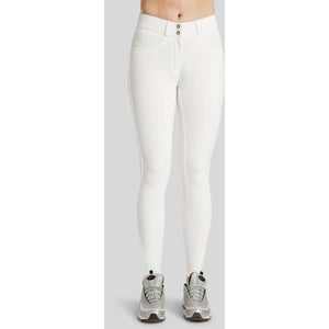 Montar Reithose Megan Yati Highwaist Full Grip Weiß