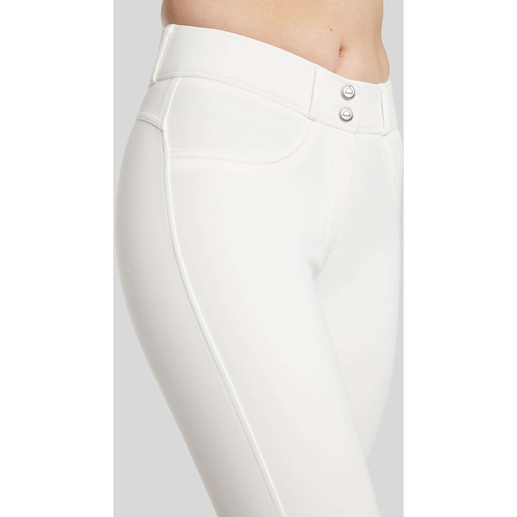 Montar Reithose Megan Yati Highwaist Full Grip Weiß