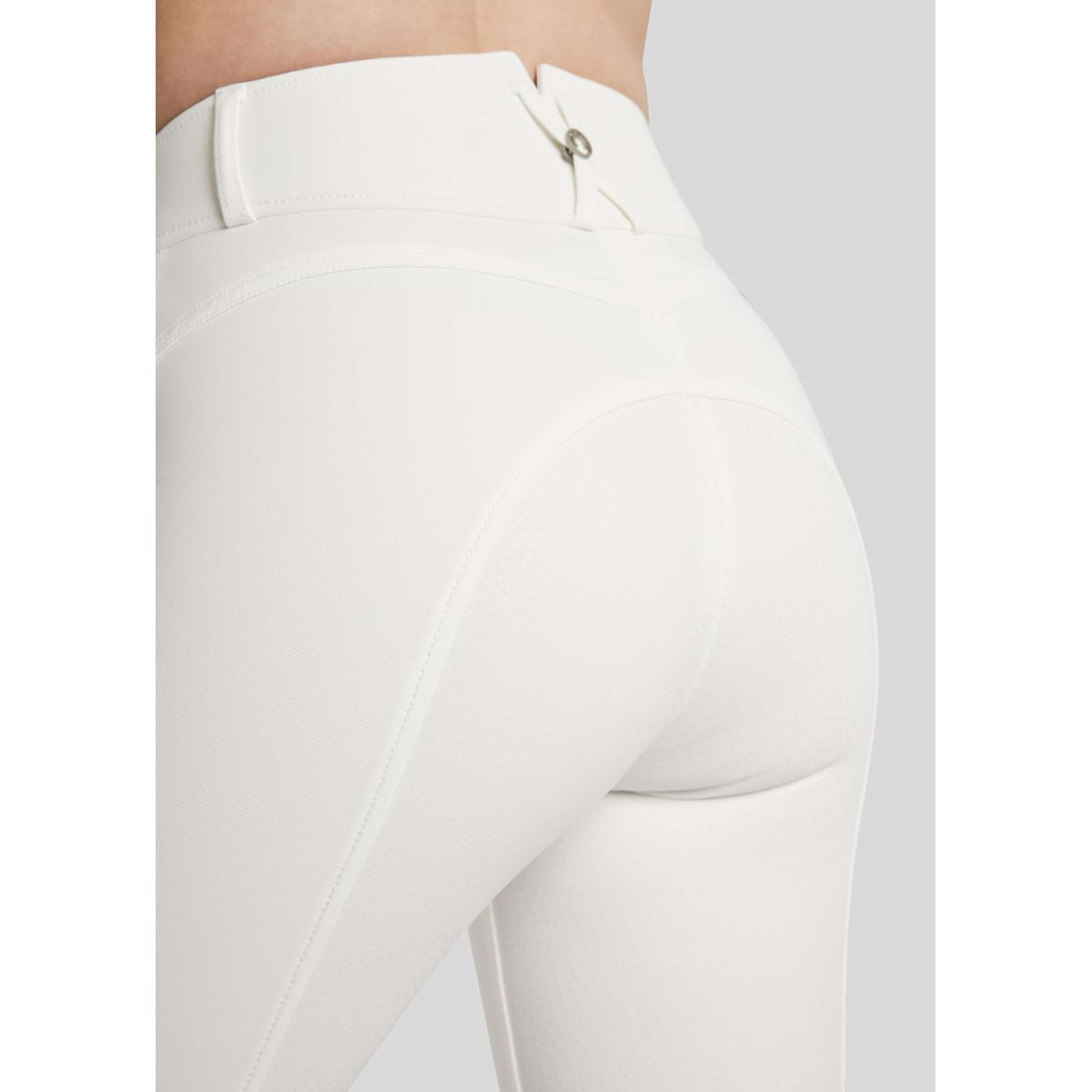 Montar Reithose Megan Yati Highwaist Full Grip Weiß