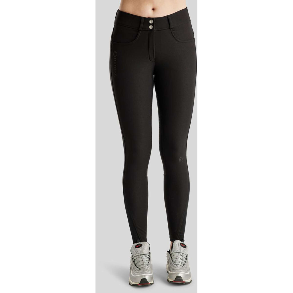 Montar Reithose Megan Yati Highwaist Full Grip Schwarz