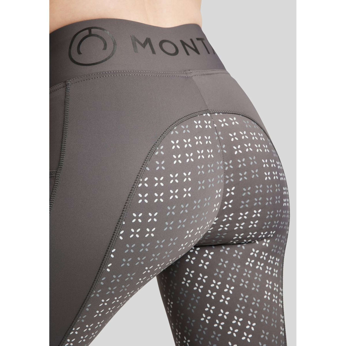Montar Reitleggings Selena Pull On Full Grip Grau