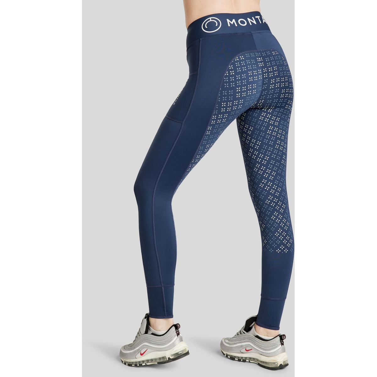 Montar Reitleggings Selena Pull On FullGrip Navy