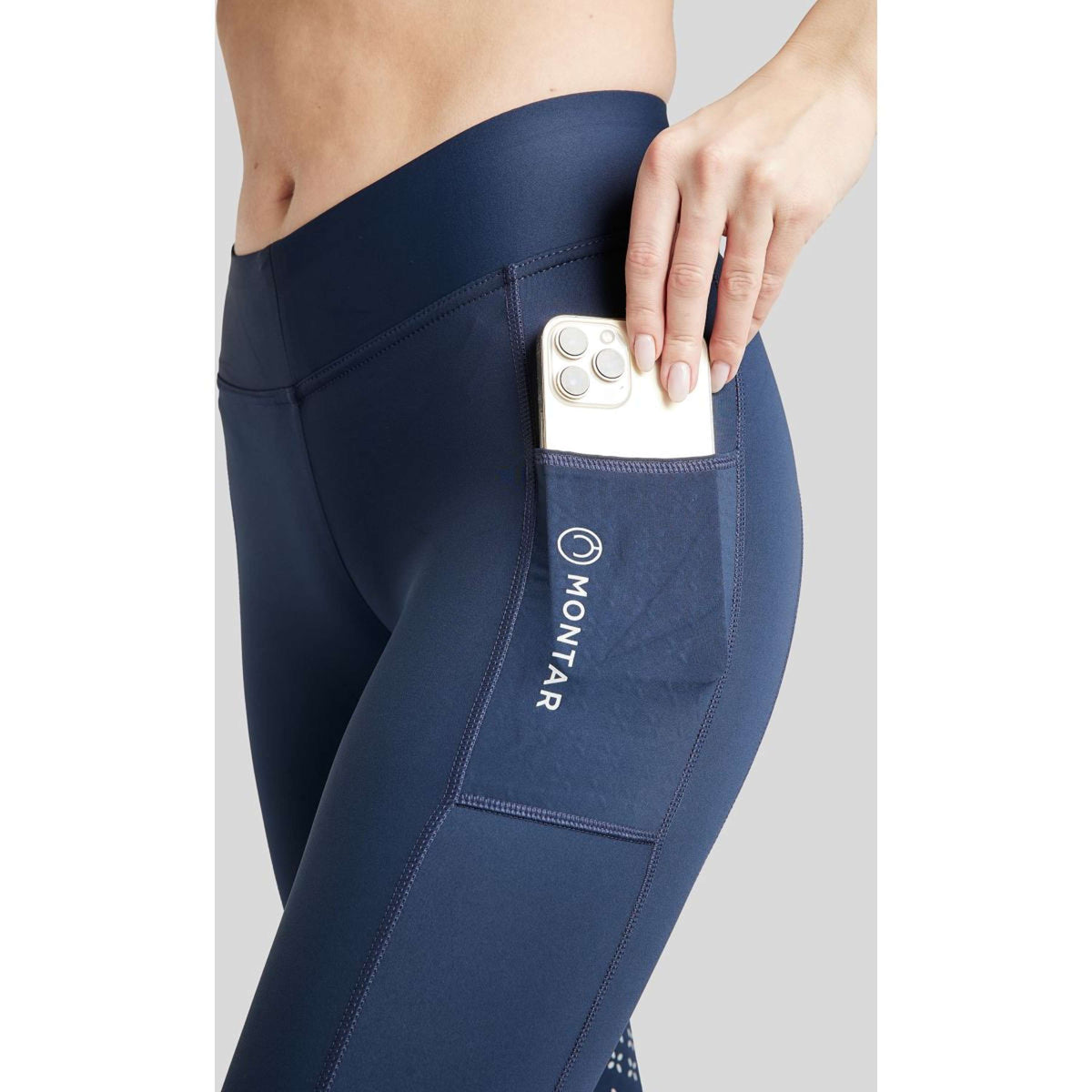 Montar Reitleggings Selena Pull On FullGrip Navy