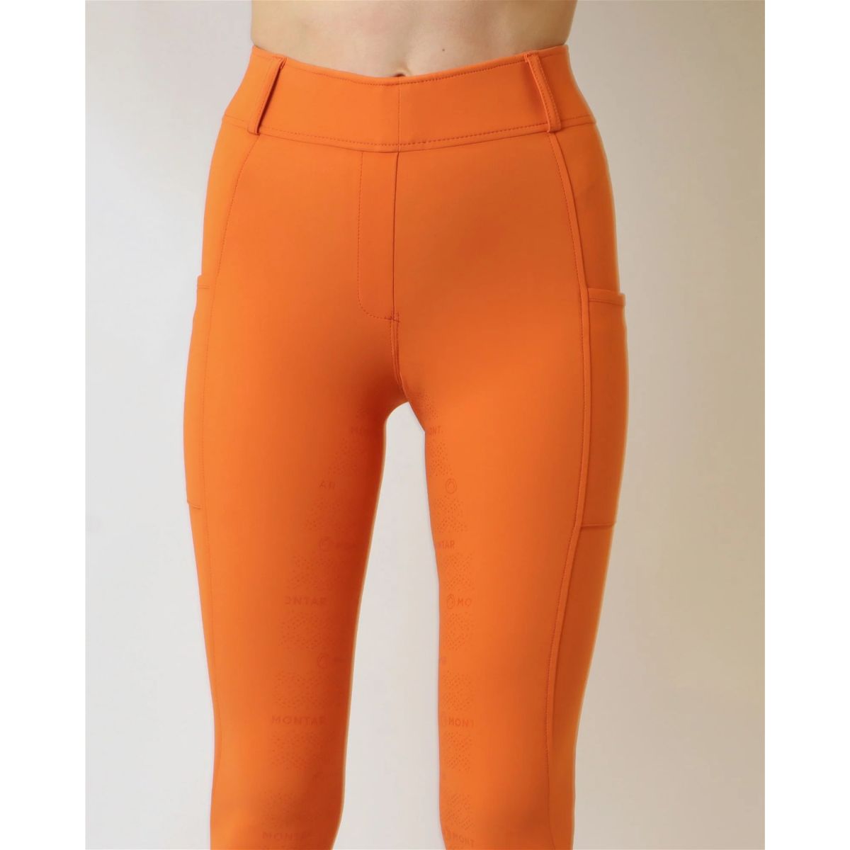 Montar Reitleggings MoMacy Highwaist Full Grip Burnt Orange