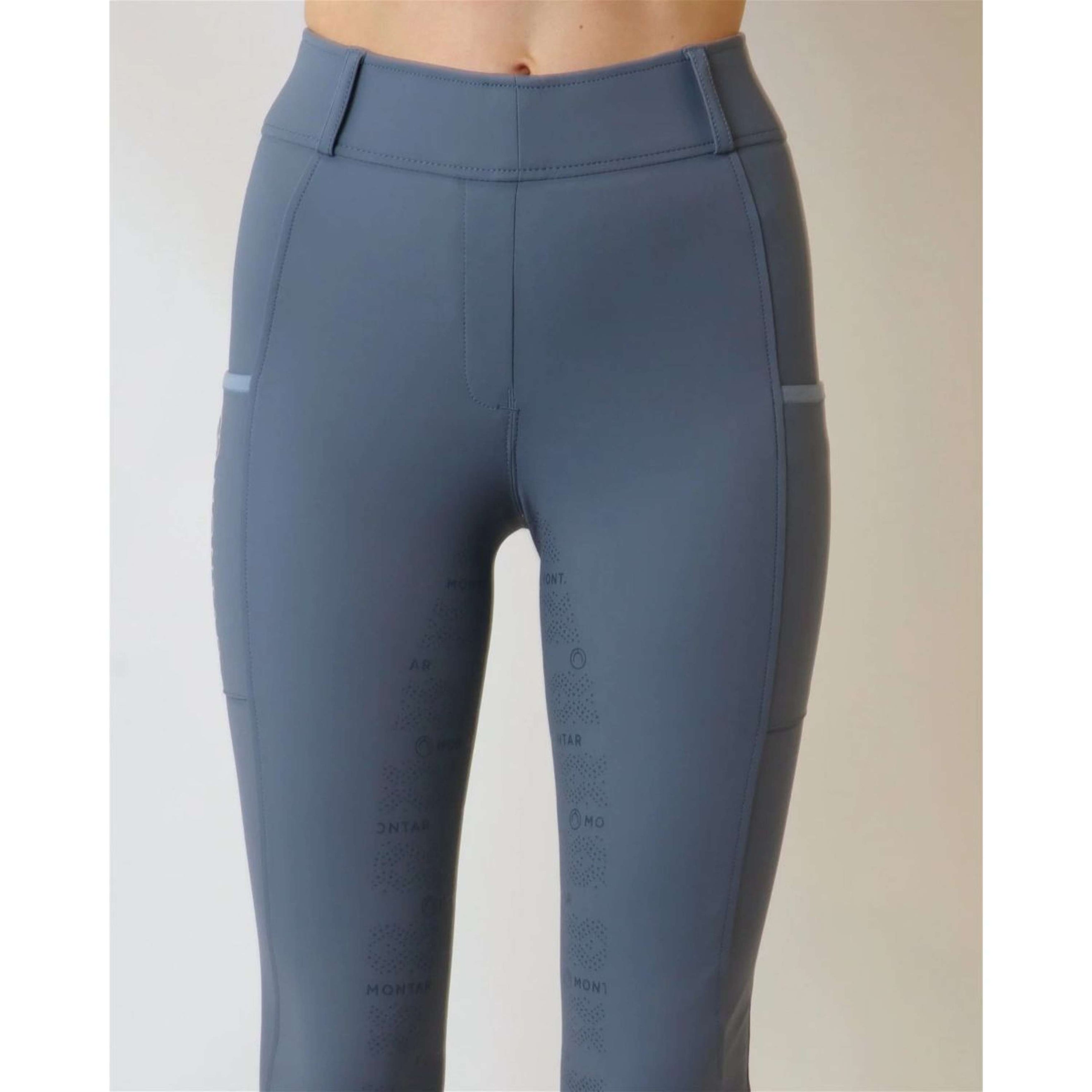 Montar Reitleggings MoMacy Highwaist Full Grip Dove Blue