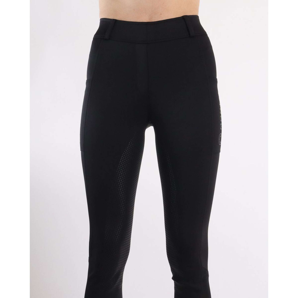 Montar Reitleggings MoMeadow Mesh Full Grip Schwarz