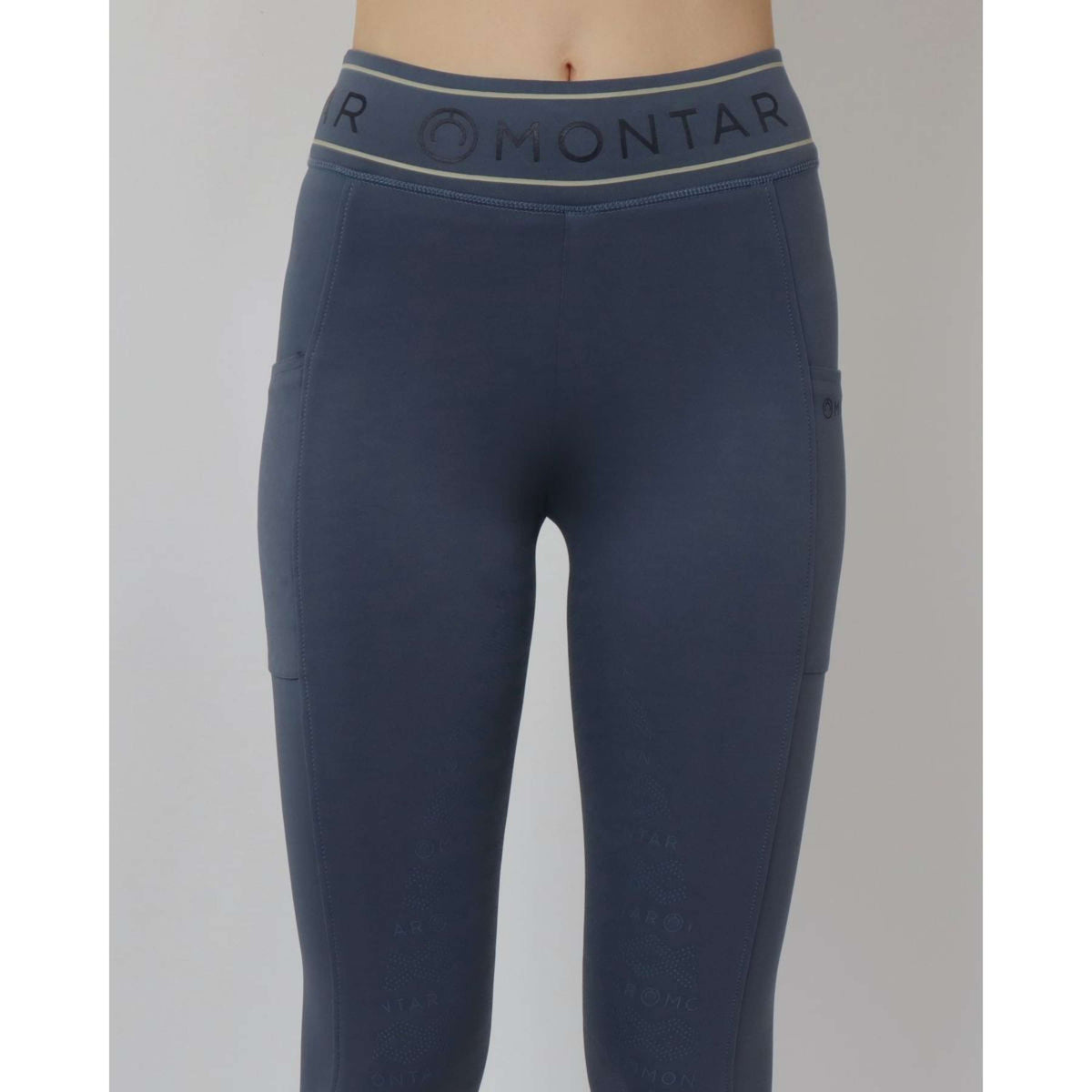 Montar Reitleggings MoMellani Viv Full Grip Dove Blue