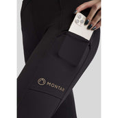 Montar Reitleggings MoZoe Compression Full Grip Schwarz