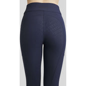 Montar Reitleggings MoRosie Pintucks Crystals Full Grip Dark Navy