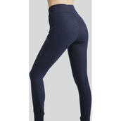 Montar Reitleggings MoRosie Pintucks Crystals Full Grip Dark Navy