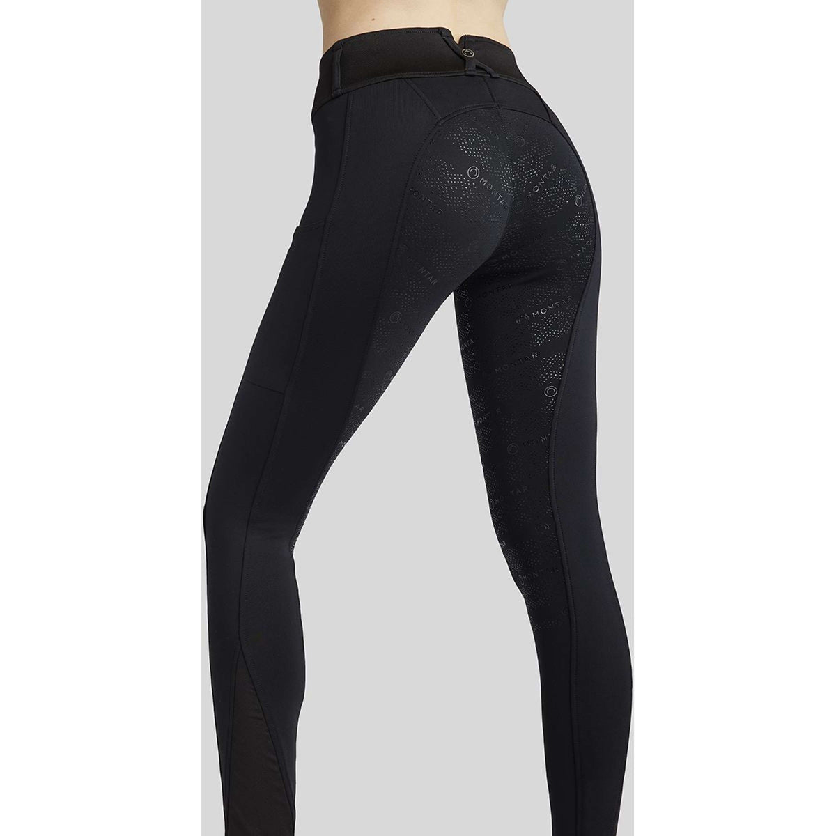 Montar Reitleggings MoErina Winter Full Grip Schwarz