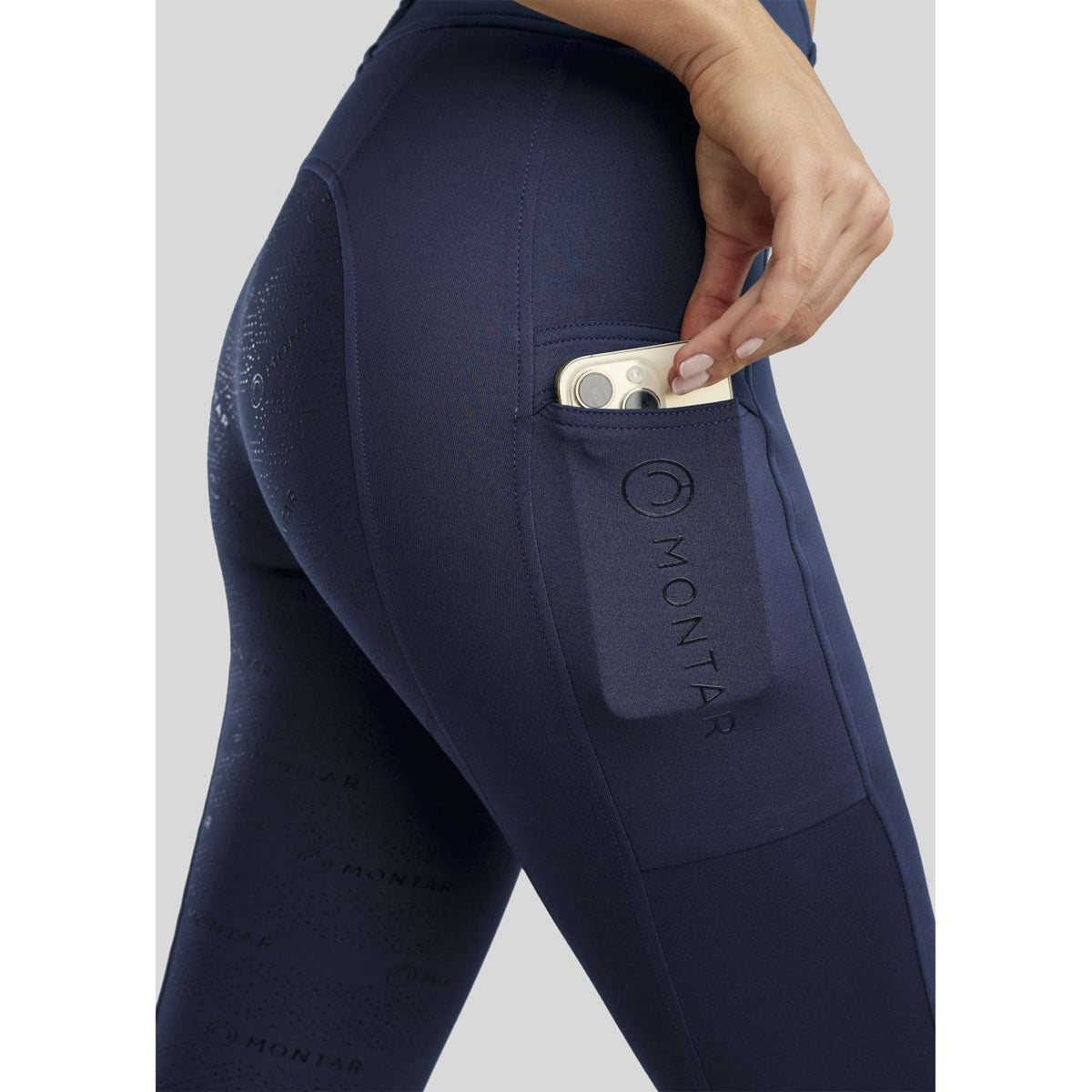 Montar Reitleggings MoErina Winter Full Grip Dark Navy