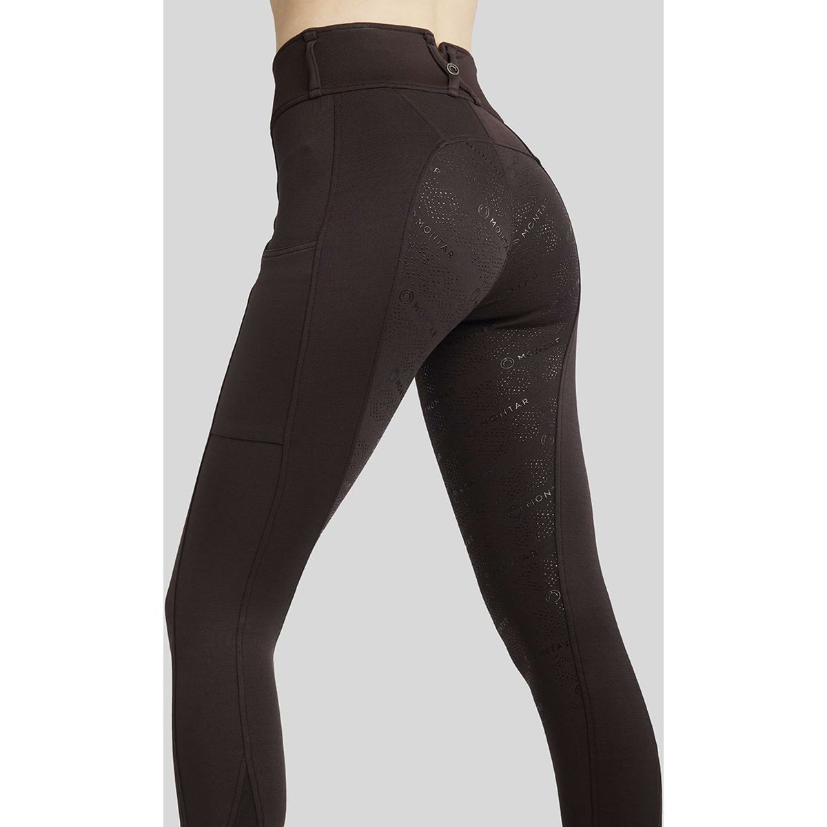 Montar Reitleggings MoErina Winter Full Grip Braun