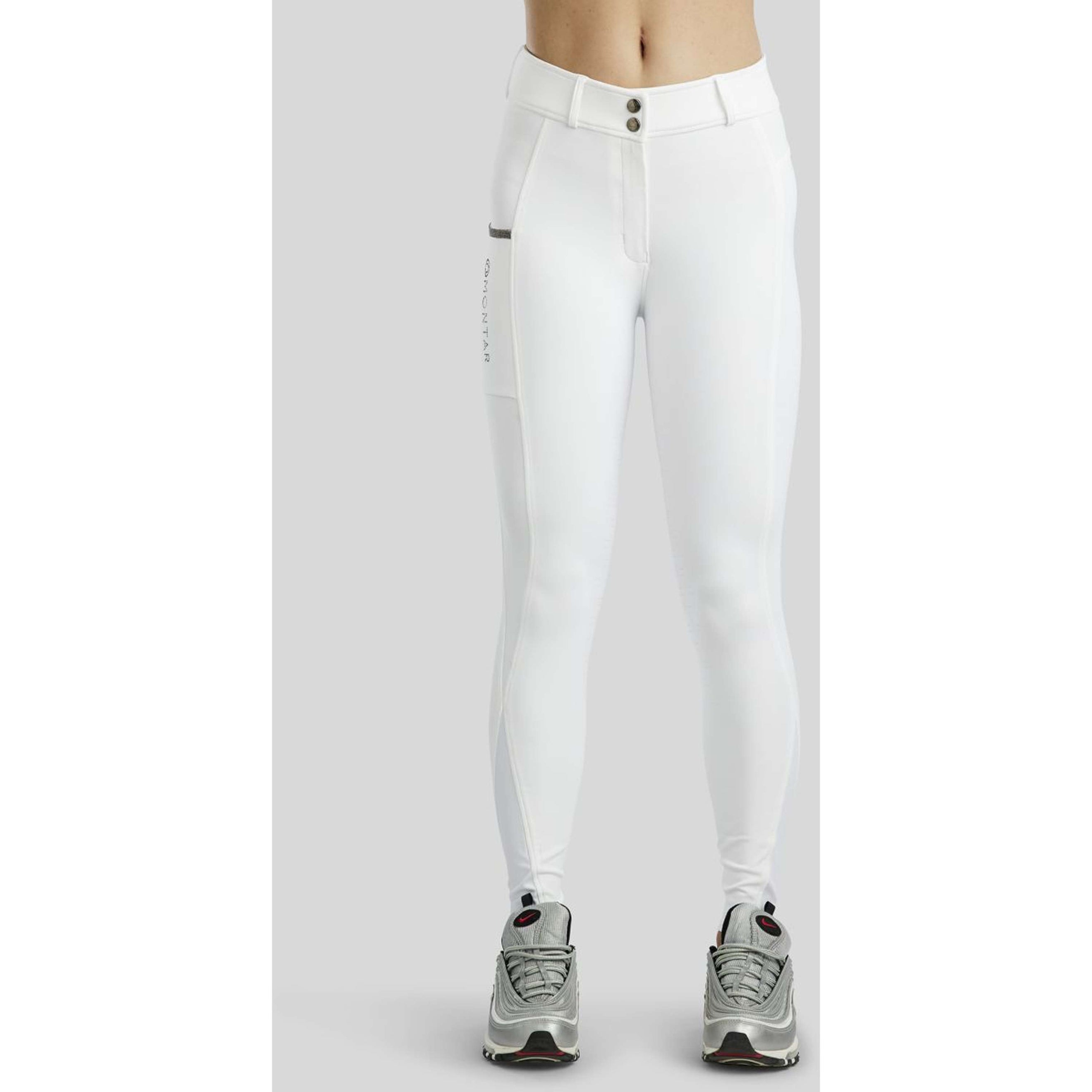Montar Reithose MoGloria Full Grip Weiß