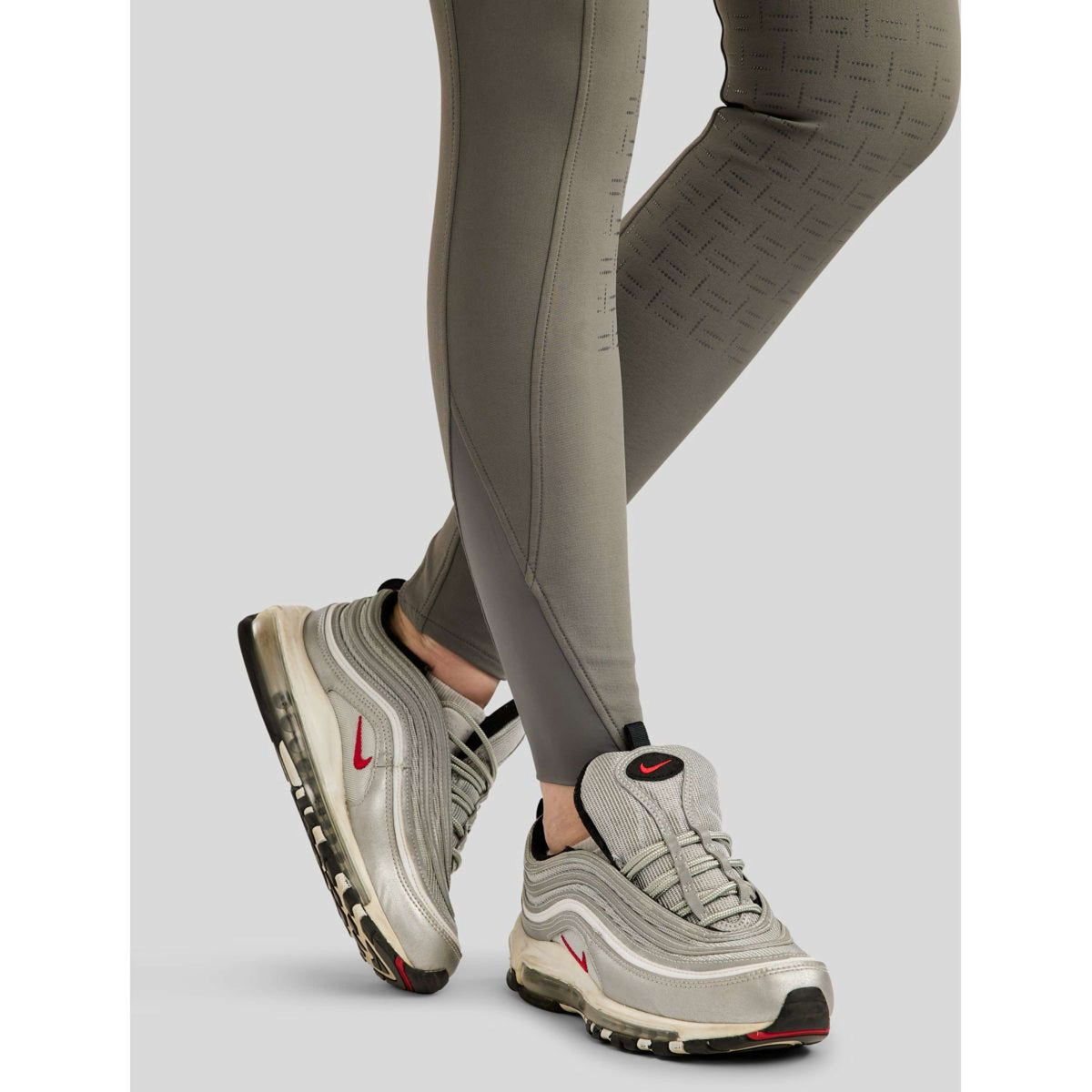 Montar Reithose MoLila Champagne Crystals Full Grip Grau