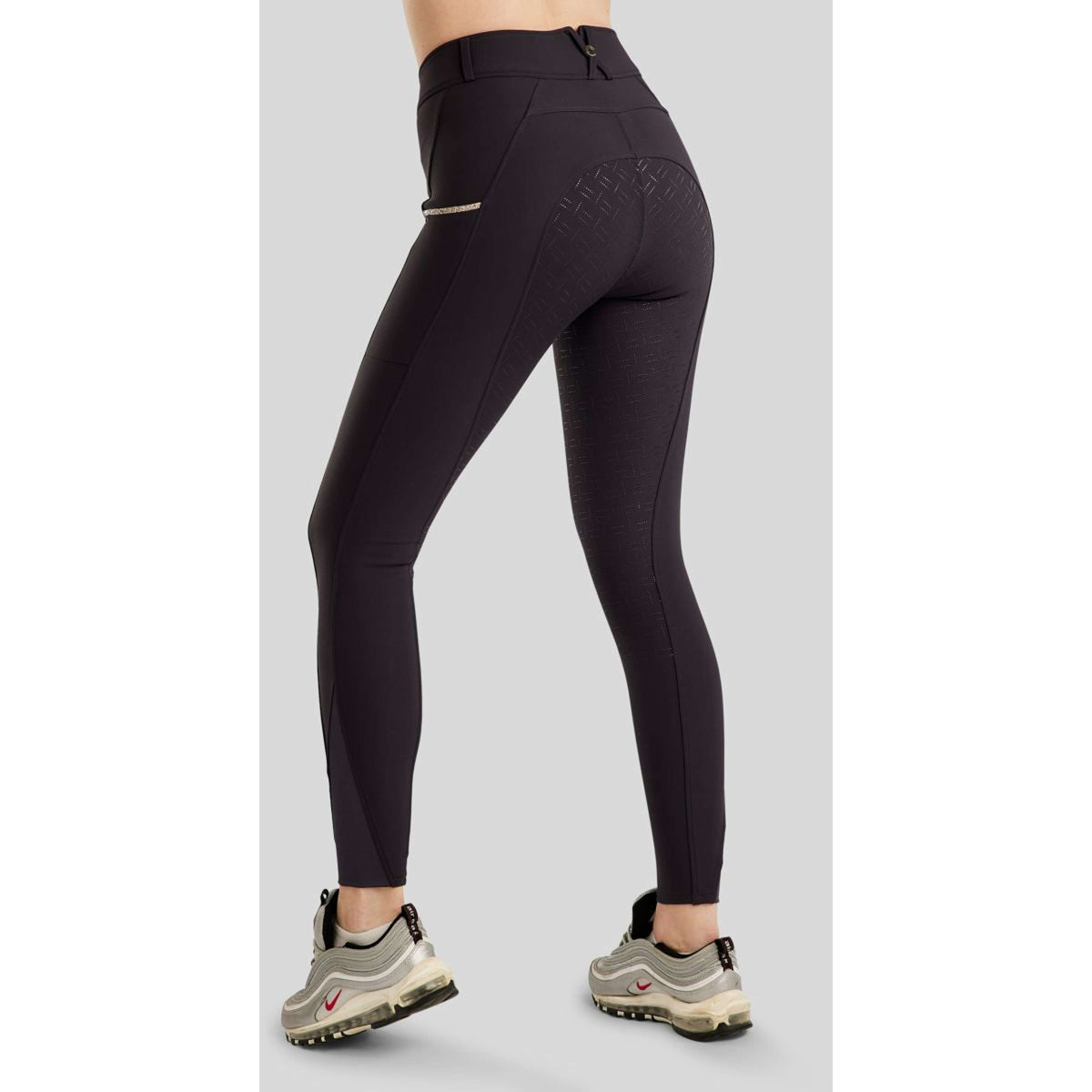 Montar Reithose MoLila Champagne Crystals Full Grip Navy