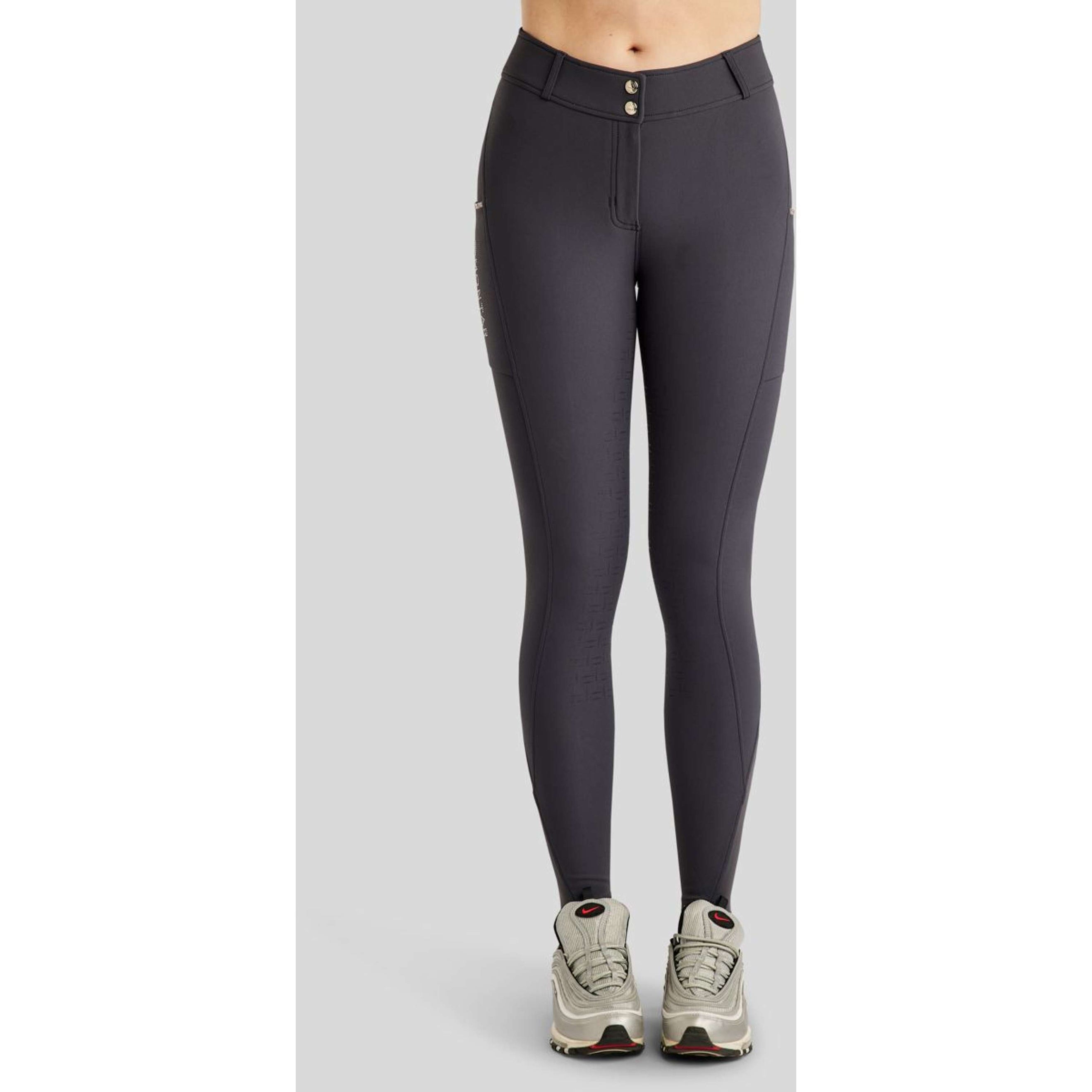 Montar Reithose MoLila Champagne Crystals Full Grip Slate Grey
