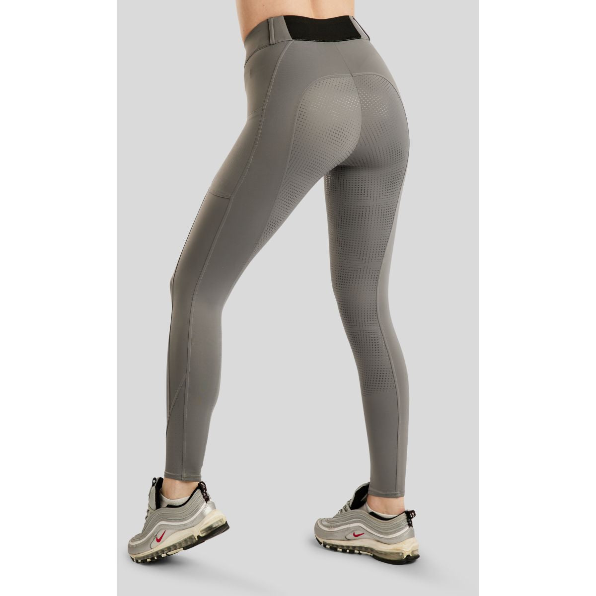 Montar Reitleggings MoZike Refined Full Grip Grau