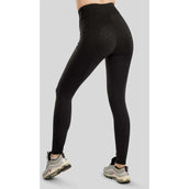 Montar Reitleggings MoPearl Pintuck Full Grip Schwarz