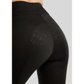 Montar Reitleggings MoPearl Pintuck Full Grip Schwarz