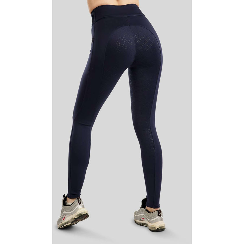 Montar Reitleggings MoPearl Pintuck Full Grip Navy