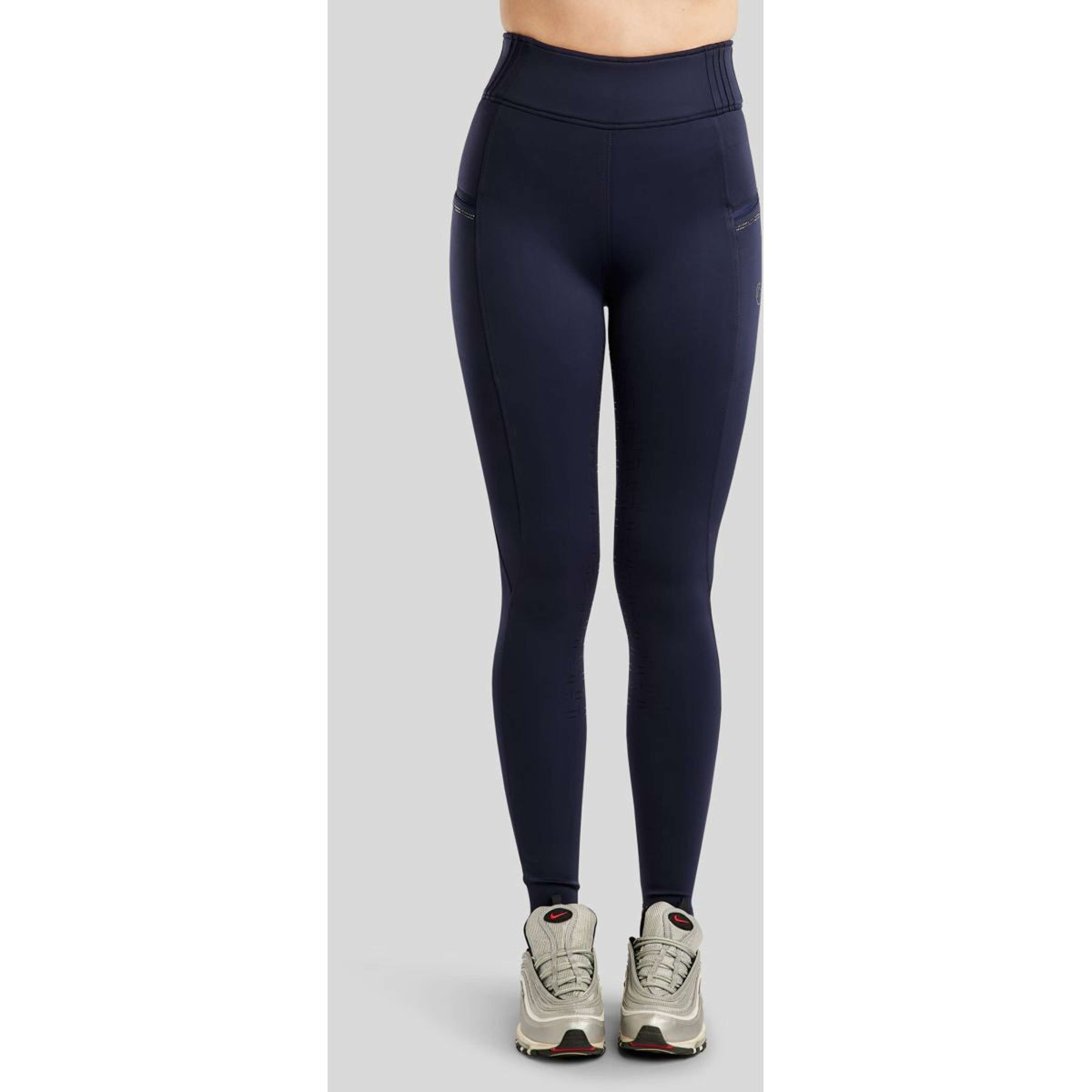 Montar Reitleggings MoPearl Pintuck Full Grip Navy