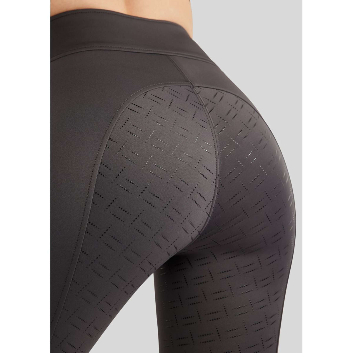 Montar Reitleggings MoPearl Pintuck Full Grip Slate Grey