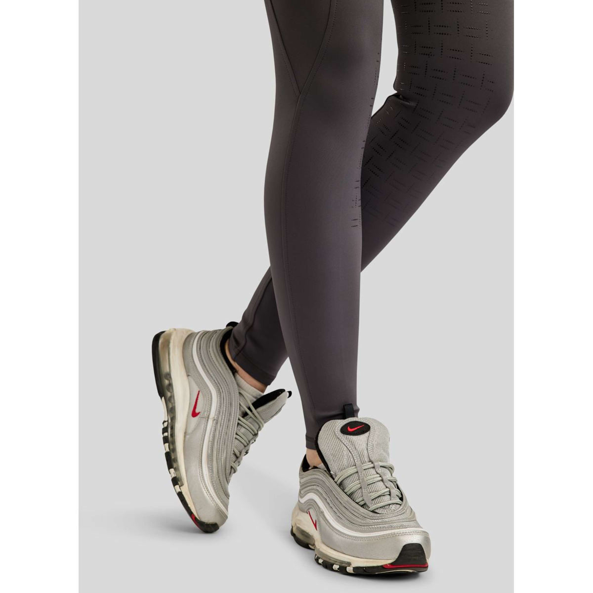 Montar Reitleggings MoPearl Pintuck Full Grip Slate Grey
