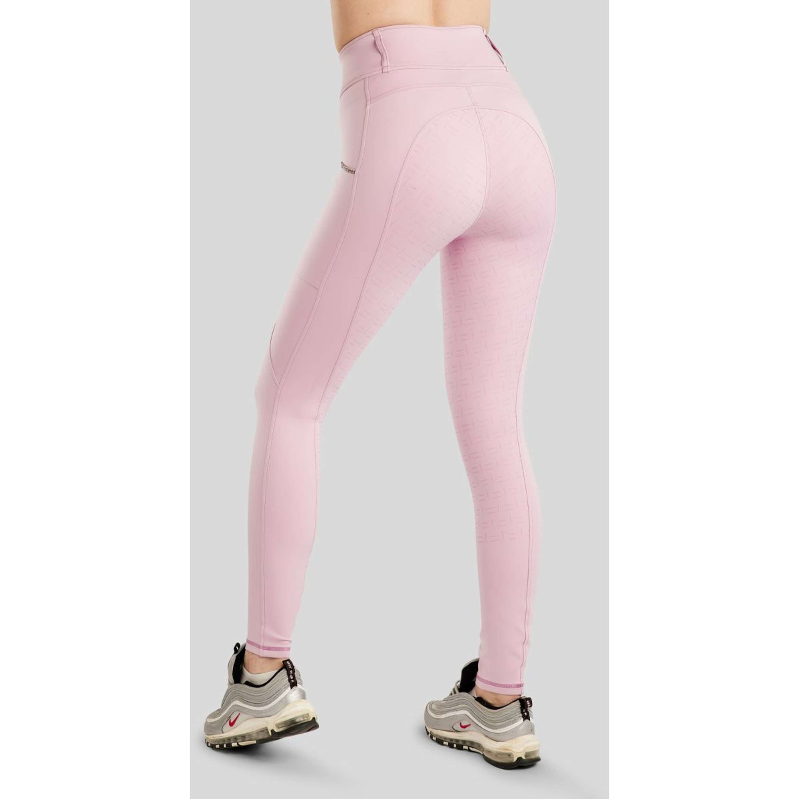 Montar Reitleggings MoLila Champagne Crystals Full Grip Candy Pink Montar Reitleggings MoLila Champagne Crystals Full Grip Candy Pink