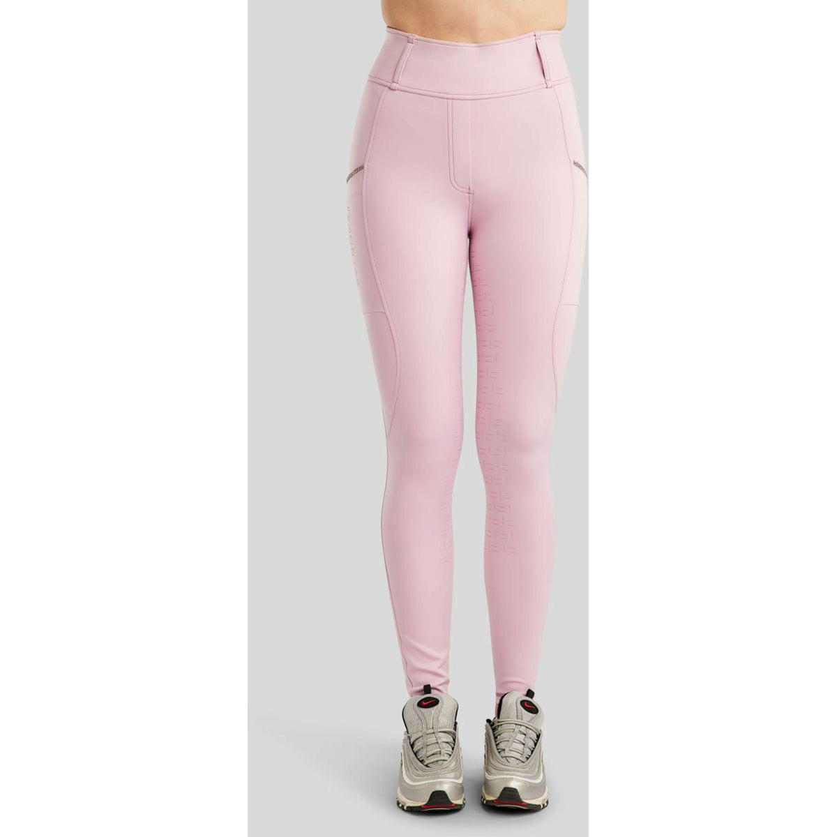Montar Reitleggings MoLila Champagne Crystals Full Grip Candy Pink